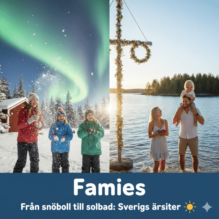 From snowballing to sunbathing: The family’s guide to Sweden’s seasons ☀️